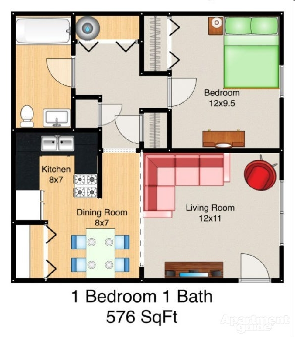 1BR/1BA - Stonebrook of West College Corner
