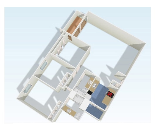3BR/2BA - Highland Tower