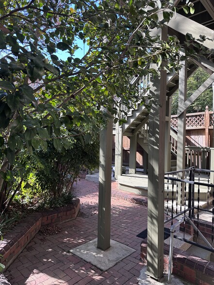 Garden and brick patio - 2329 W Grace St