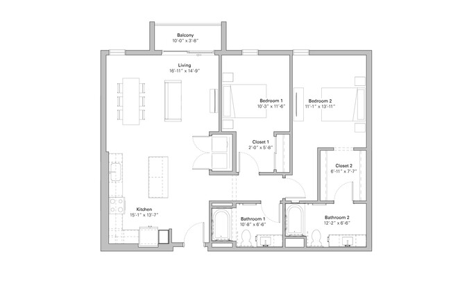 Floorplan - Melody on Main