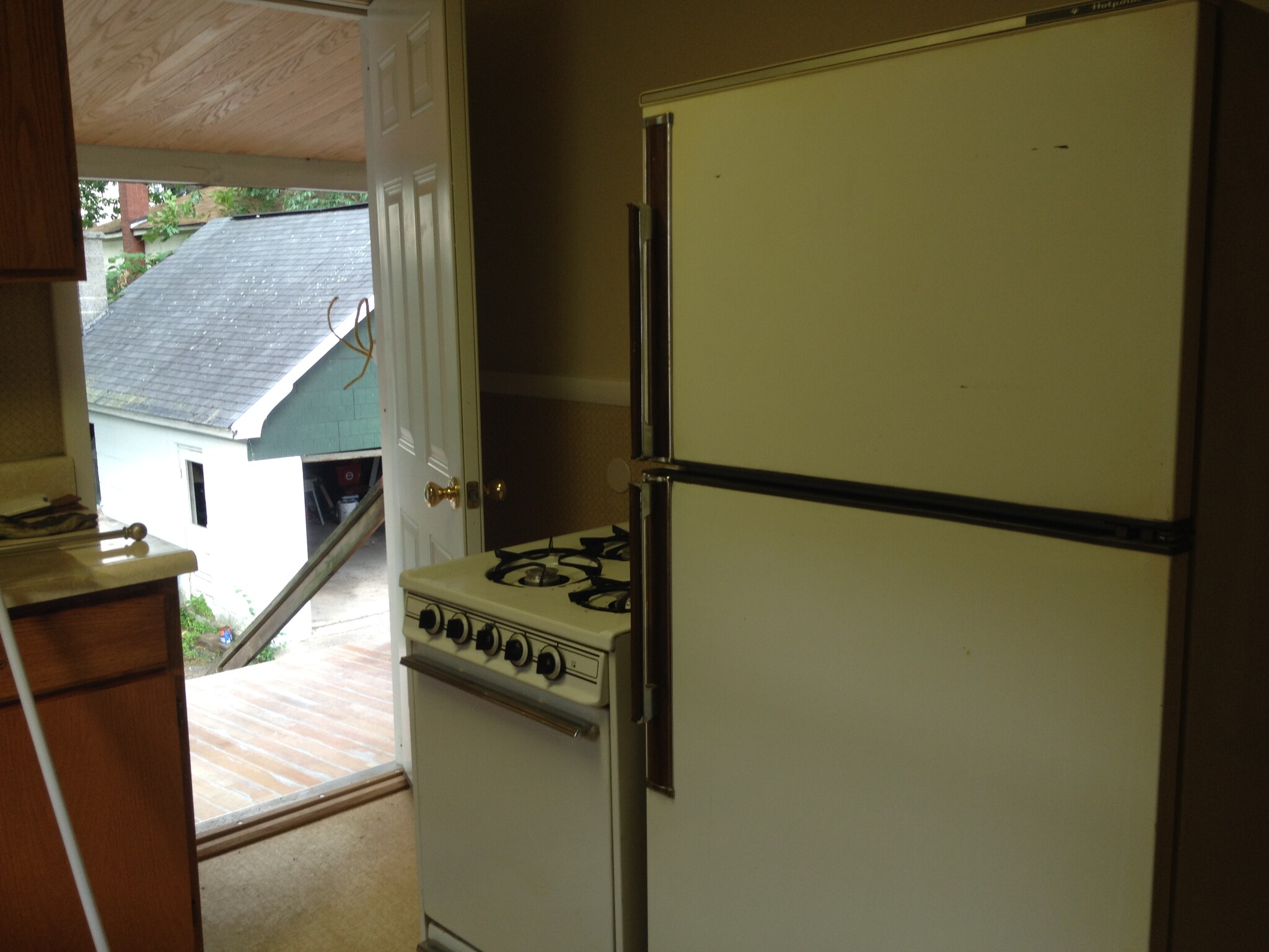 kitchen- out to 2nd flo porch - 1211 Marion St