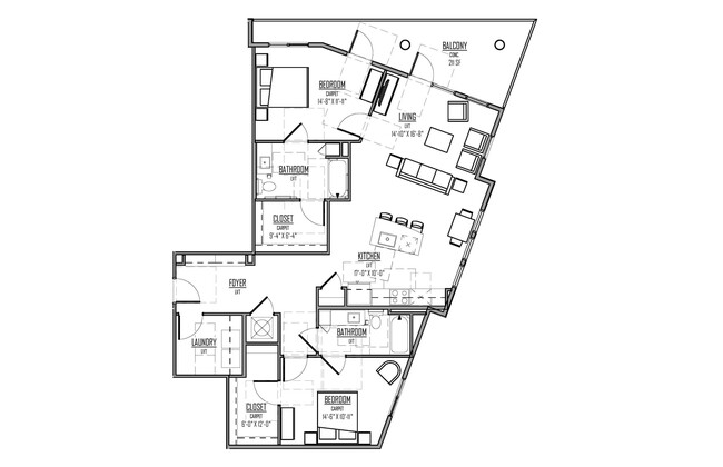 Floorplan - The Cosmo at NoDa