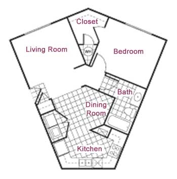 1 Bedroom/1 Bath - The Village of Rosedale Apartments