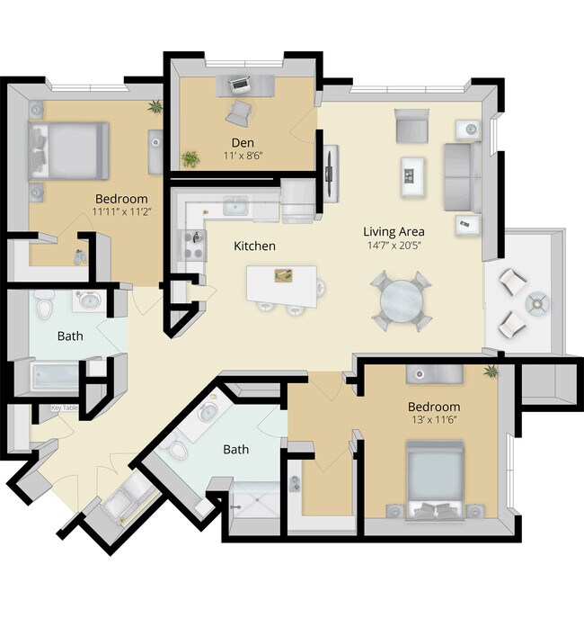 Floorplan - Cirrus Apartments