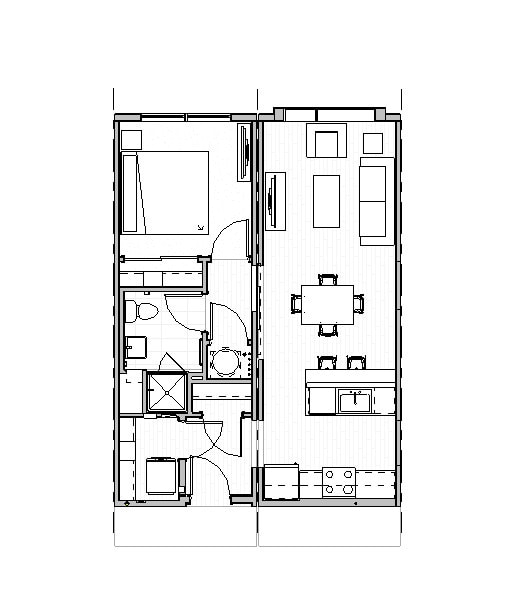 A-1 Floor Plan - Mile High Apartments