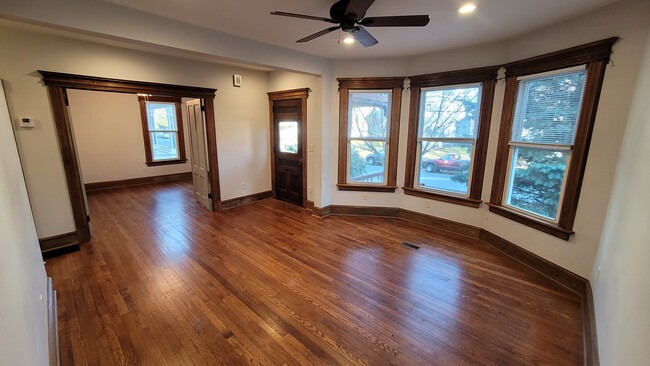 living room looking into front bedroom/ office - 57 Oxford St