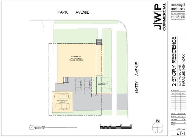 Site Plan - 501 Park Ave