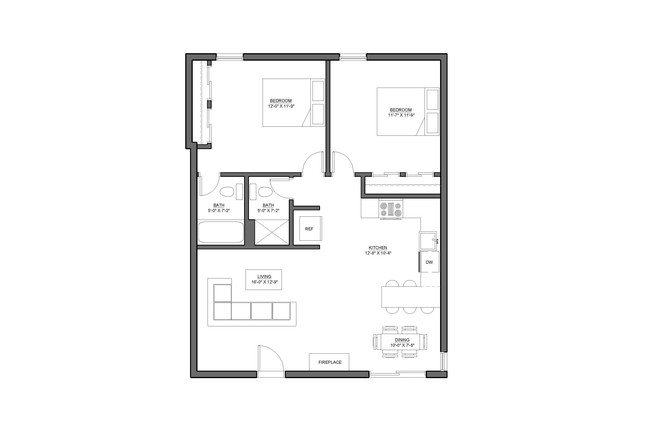 Floorplan - Black Swan Apartments