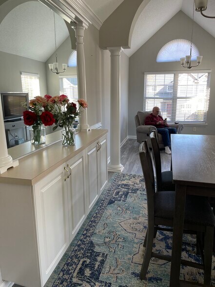 Dining room cabinets and large mirror - 904 Queens Way