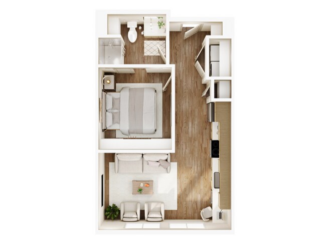 Current_Apartments_Urban_Studio-B_Floorplan_Murray_Utah - Current Apartments