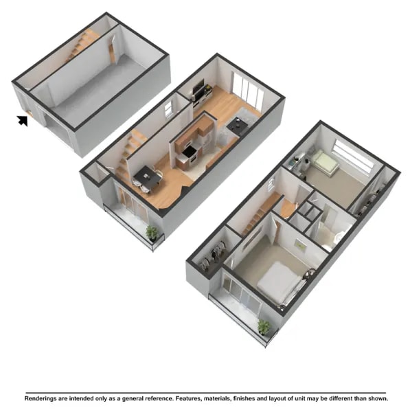 2D Two Bedroom - Skyline Lofts