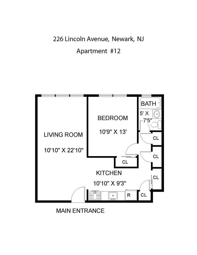 Floorplan - Professional Management, Modern, Large Apt...