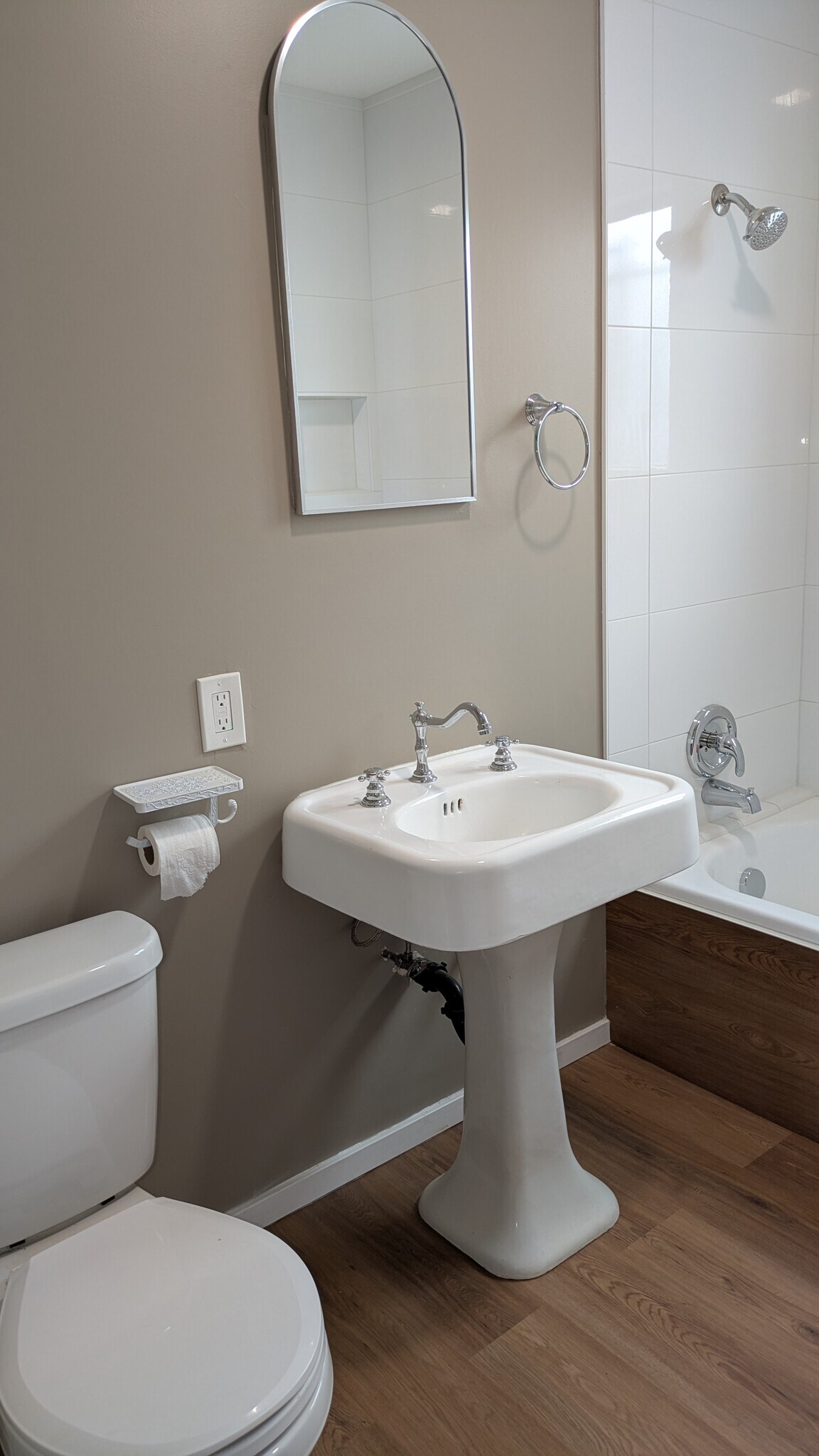 New floor in bathroom - 2863 S Sycamore Ave