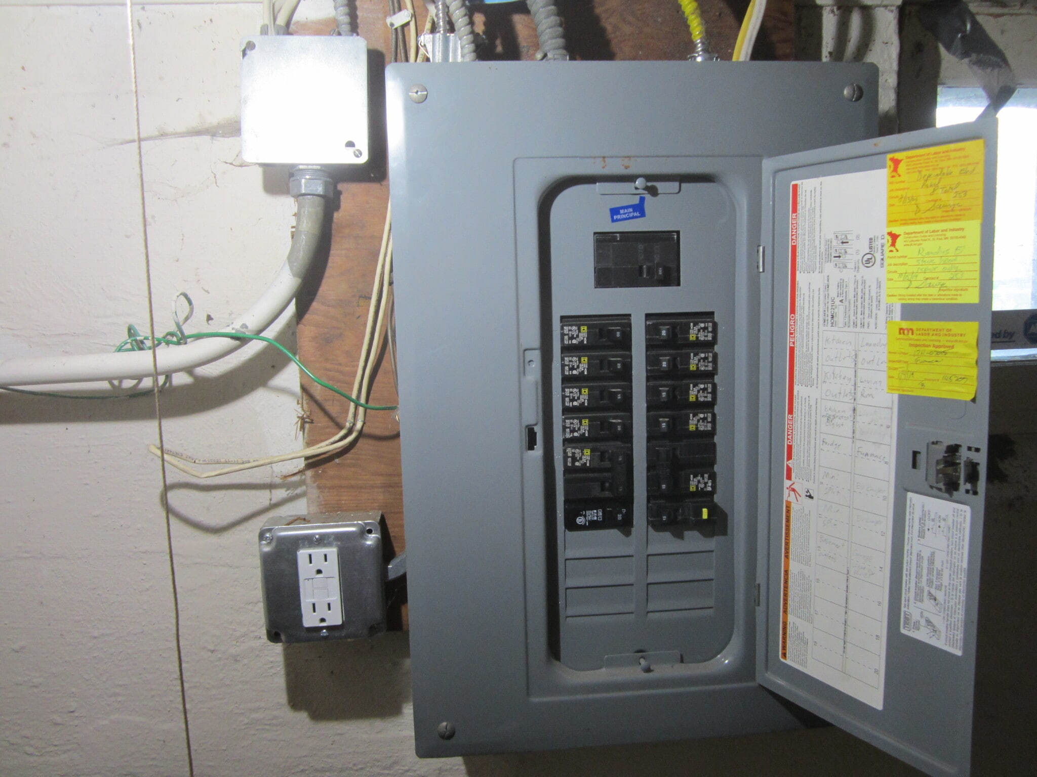 Updated electric service - 4538 Colfax Ave N