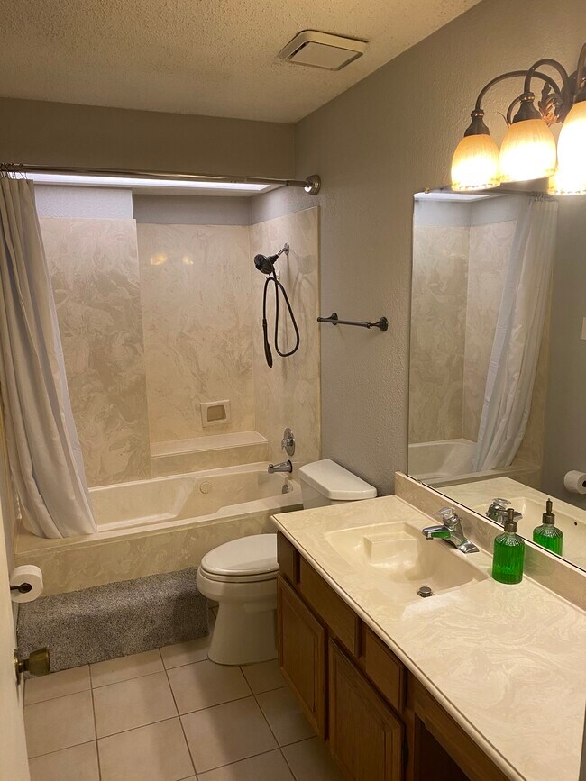 downstairs master suite bathroom - 18040 Midway Rd