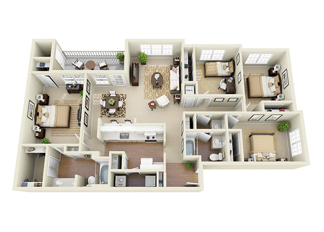 Floorplan - Glen Park Apartment Homes