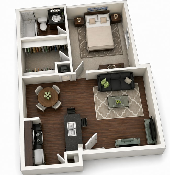 1A libani 545sqft - Cedars at Ellington