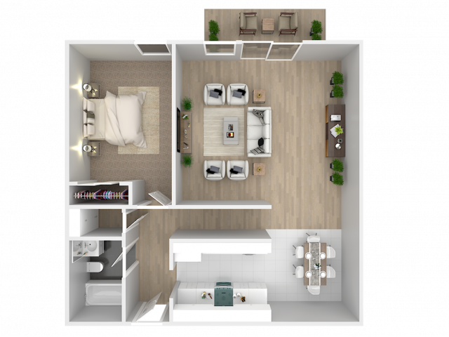 1 BEDROOM 1 BATH - Green Acres