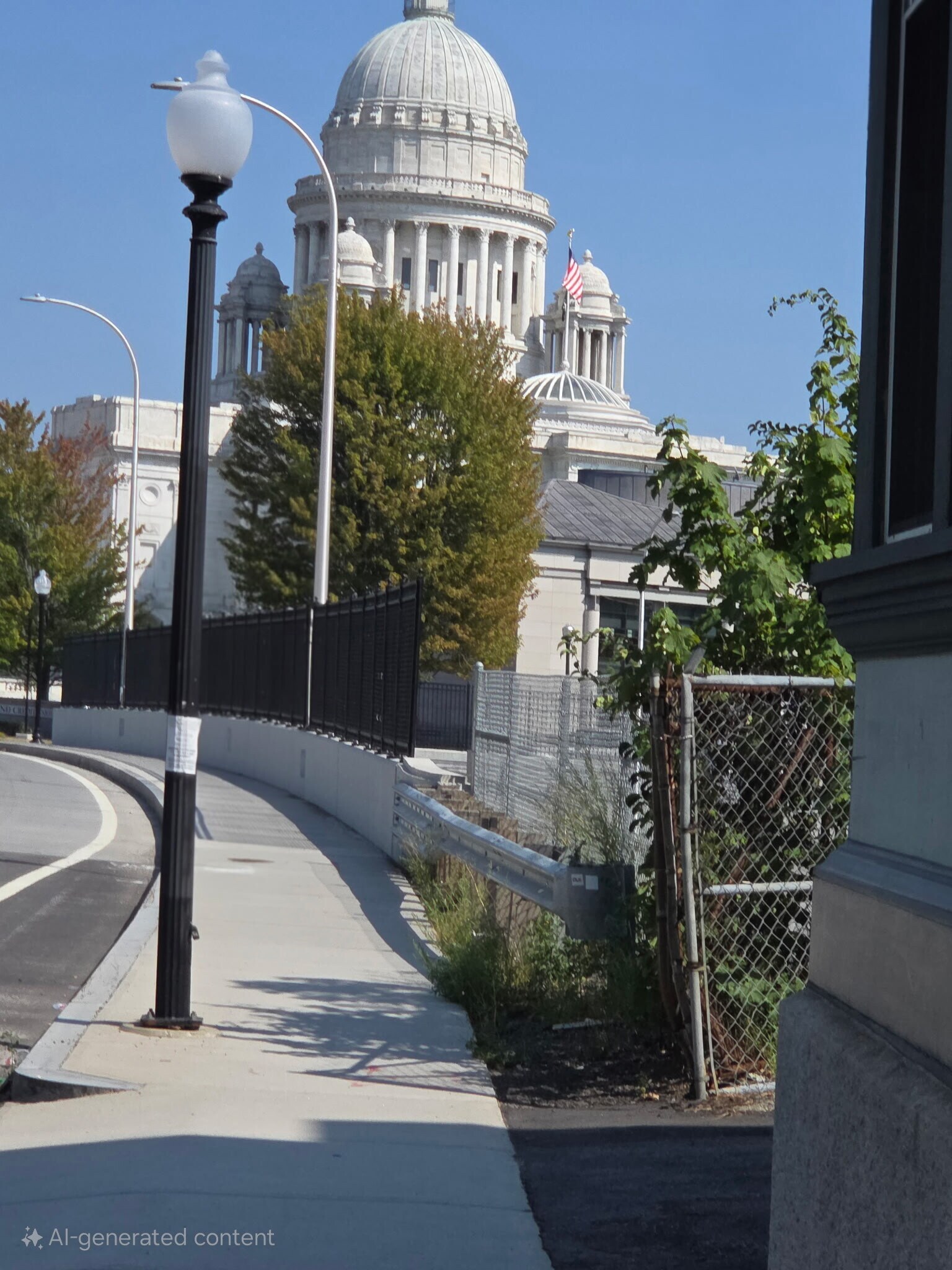 View of the statehouse from the top of Holden St - 86 Holden St