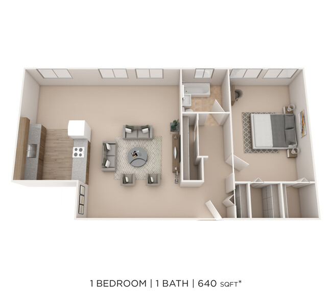 Floorplan - 7100 South Shore Apartment Homes