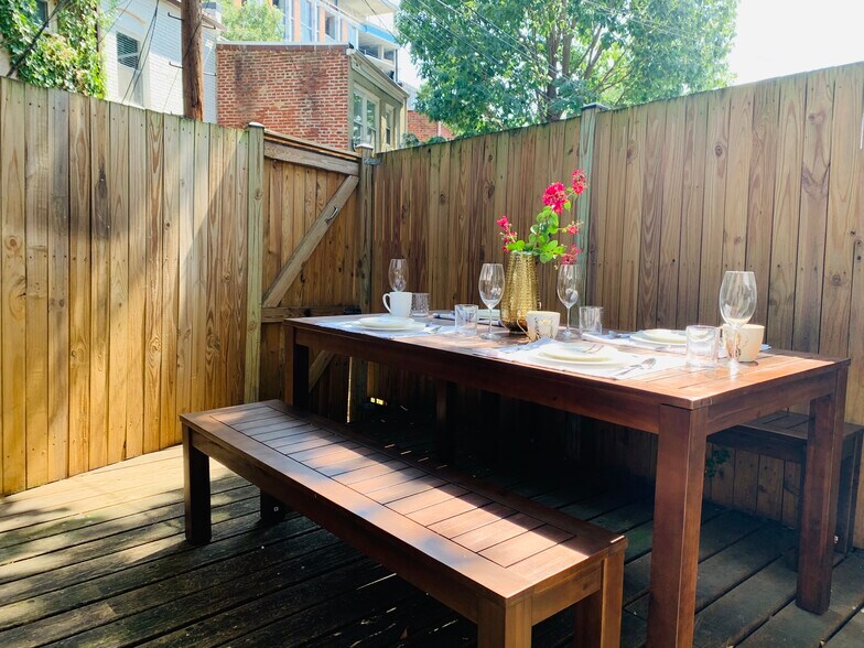 Very private shaded patio - 2227 10th St NW