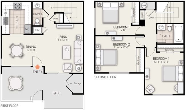Floorplan - Woodbridge Villas Apartment Homes