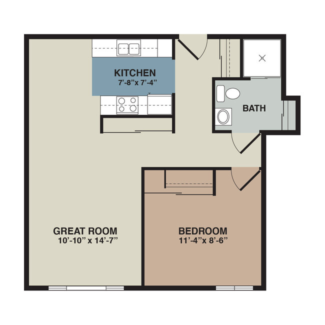 Floorplan - Rosemount Plaza Apartments