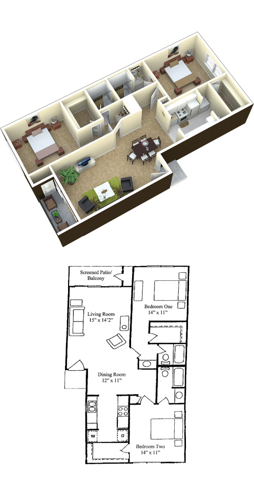 Floorplan - Baywater Apartments