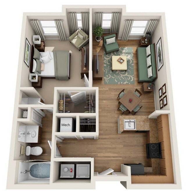 Floorplan - Summerfield At Morgan Metro Apartments