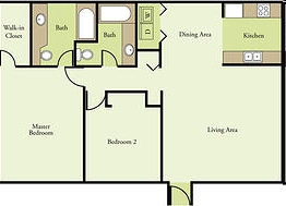 2BR/2BA - Bella Lago Apartments