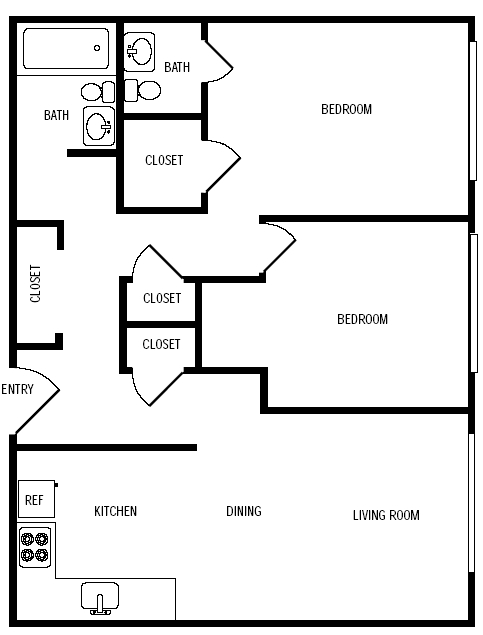 2BR/1.5BA - Aspen Bluff