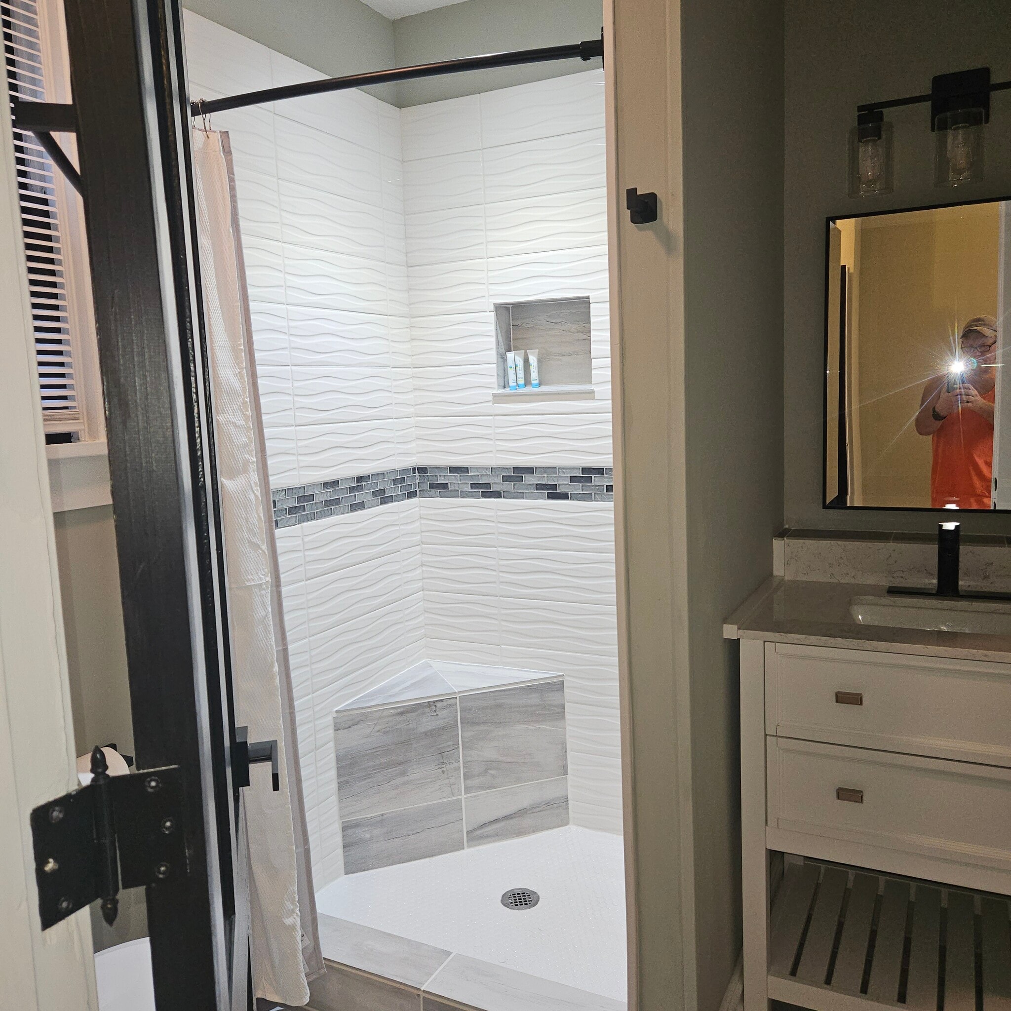 Custom tile shower - 811 Tyler St