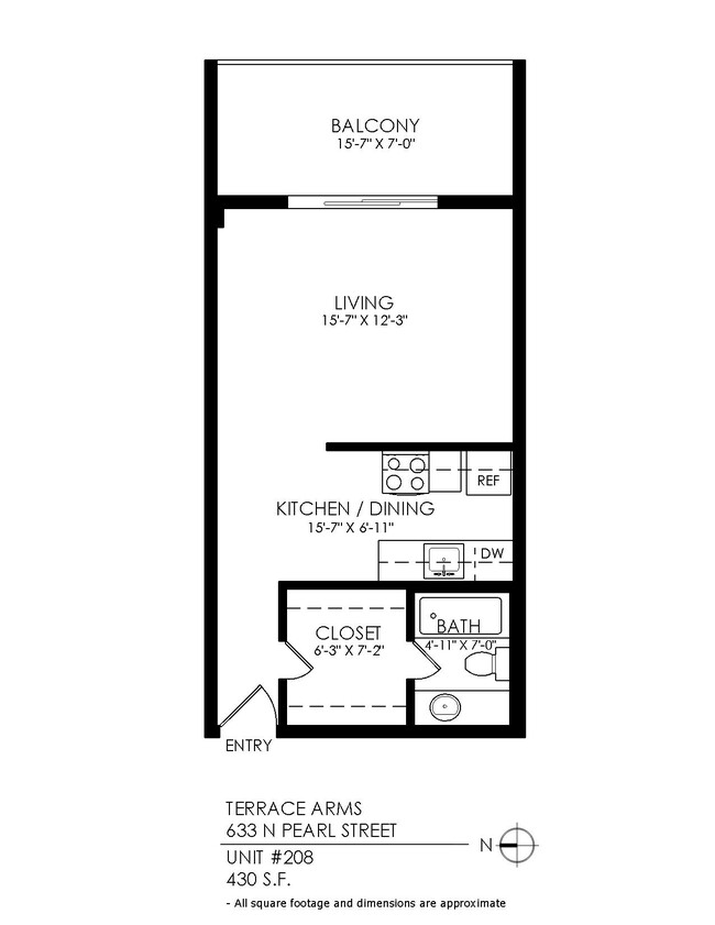 Floorplan - Terrace Arms Apartments