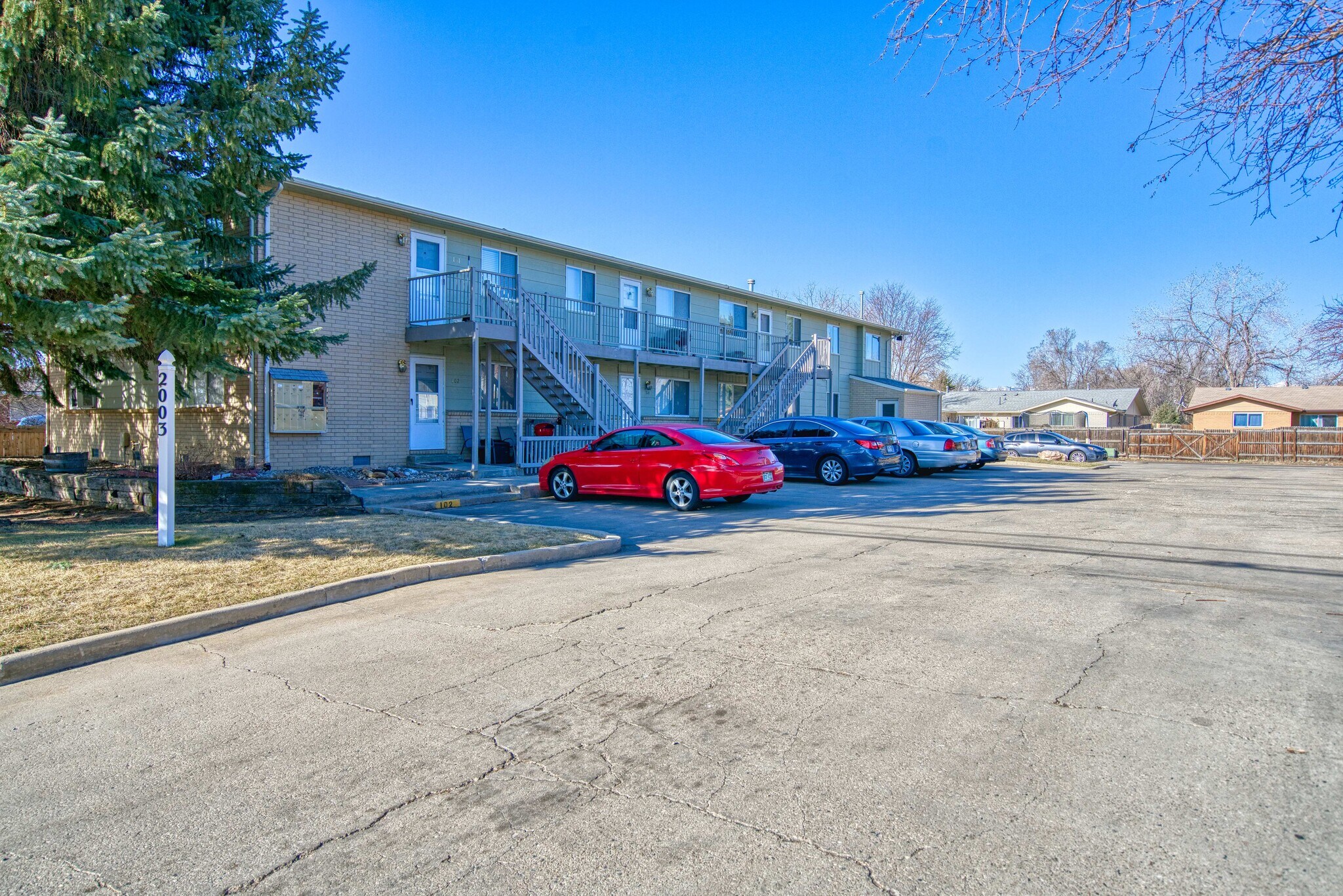 2 parking spots in front of unit - 2003 Terry St 106