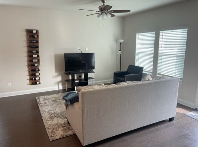 Living area view from identical townhome - 866 Longleaf Ln
