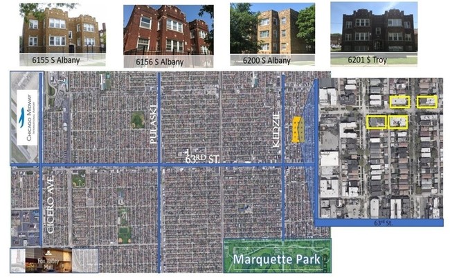 Aerial Map - 6200 S Albany Ave. Chicago IL