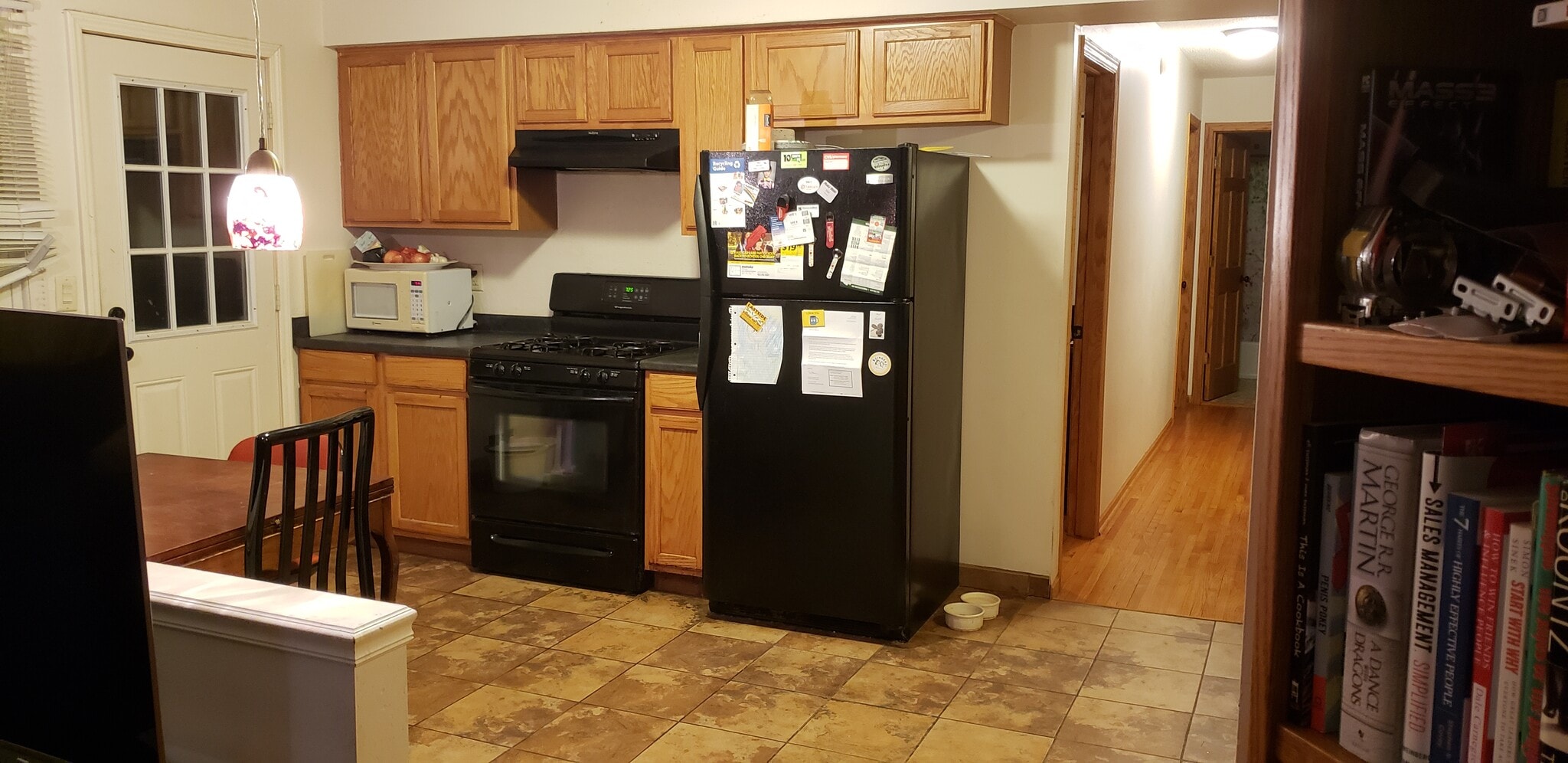 Kitchen, plenty of cupboard space. - 574 37th Ave NE