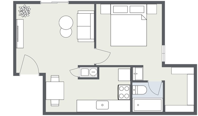 Floorplan - Greenway Flats Apartments