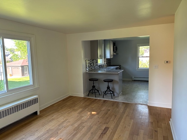 Living room, wood floors - 306 5th St