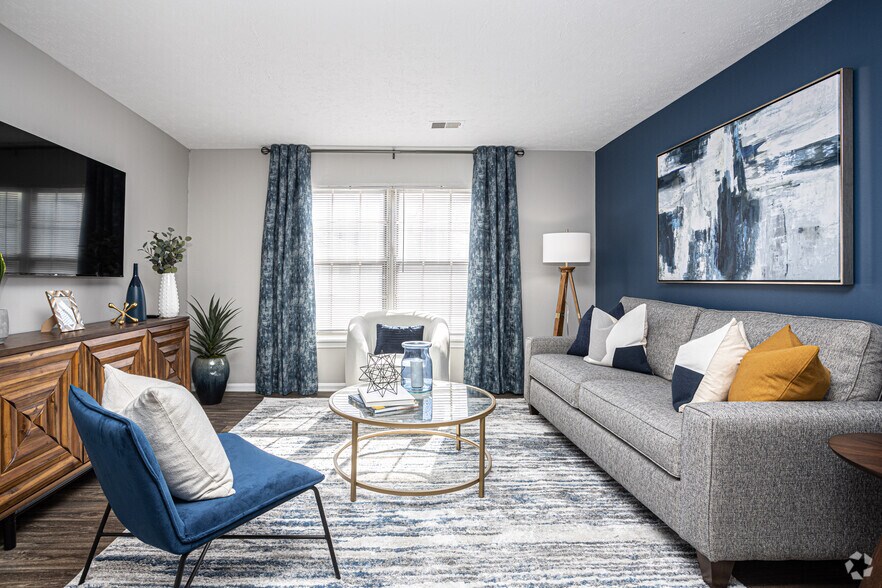 2BR, 2BA - 1,150 SF - Living Room - z-120125-The Hemingway