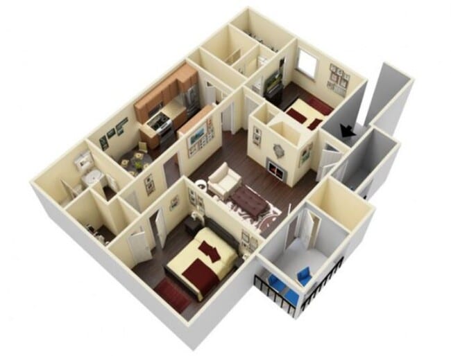 Floorplan - Post Oak Apartments
