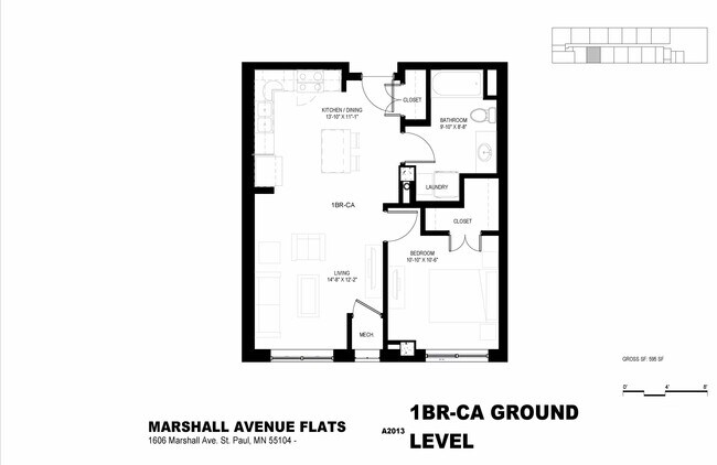Floorplan - Marshall Avenue Flats