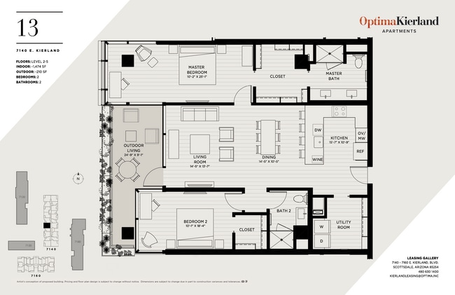 Floorplan - Optima Kierland Apartments