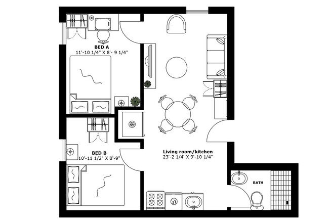 Building Photo - Private bedroom in 2 bed/1 bath Home