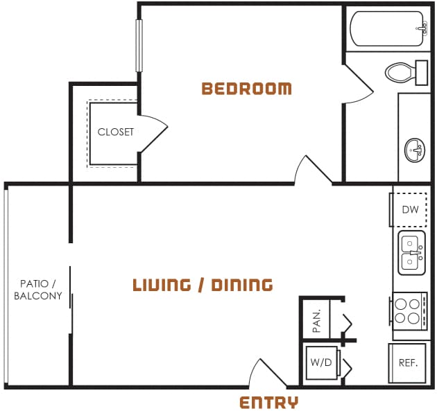 Floorplan - Emmitt Luxury Apartments