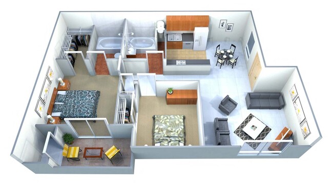 Floorplan - Las Villas De Kino Apartments