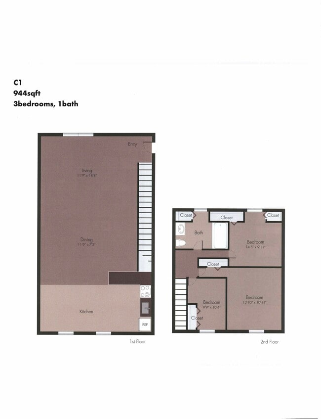 Floorplan - Carlton Park Apartments