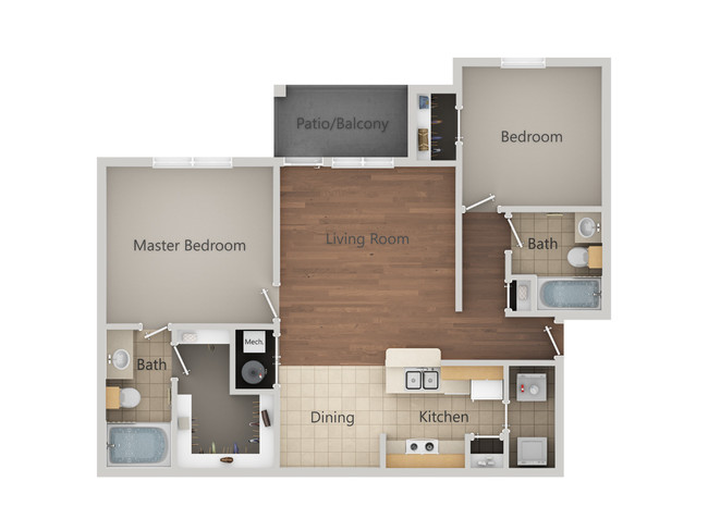 Floorplan - Riviera Apartments