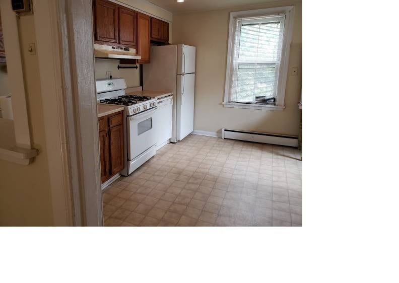 left side of the kitchen from the living room - 66 Old Lancaster Rd