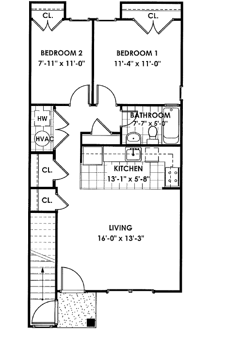 2BR/1BA - Baywood Village